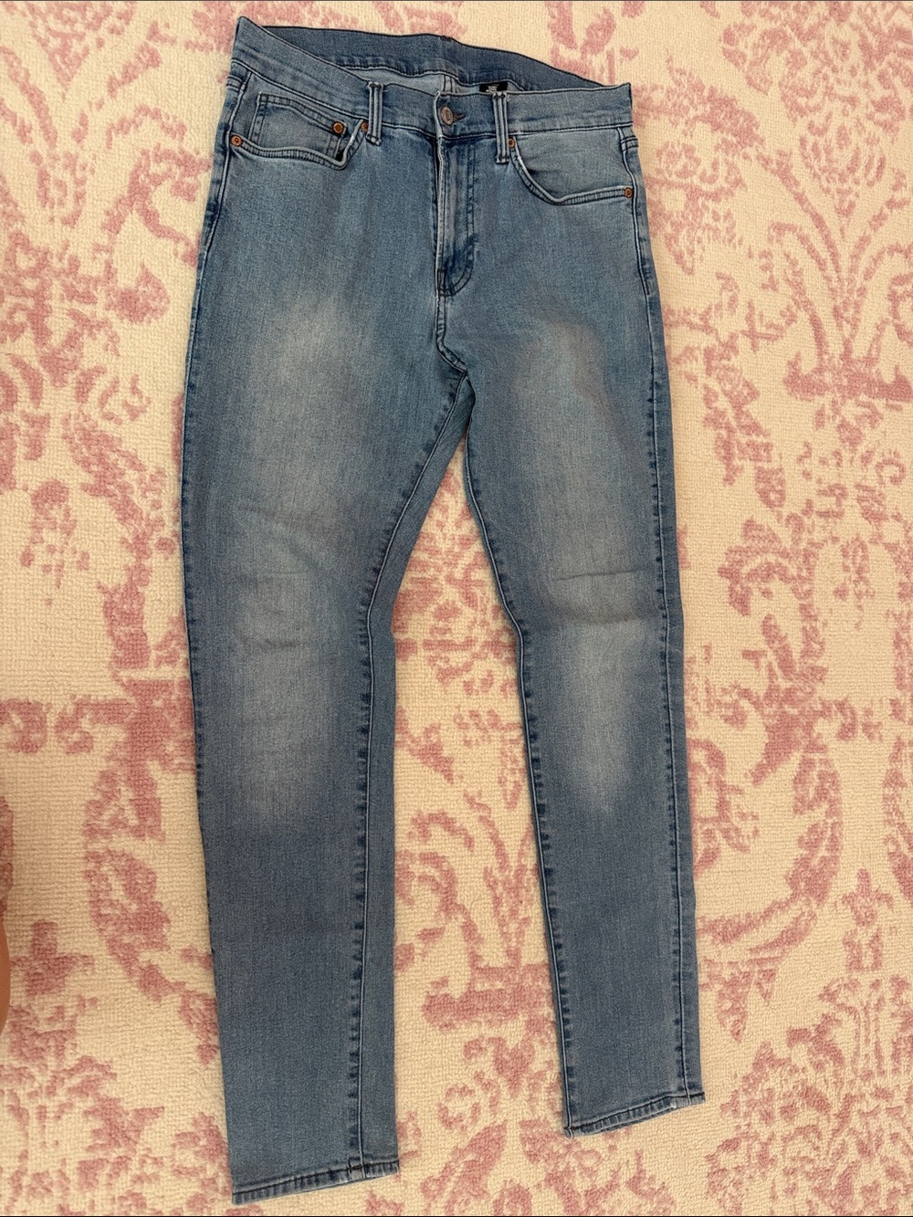 Men's Skinny Jeans in Light Blue Wash